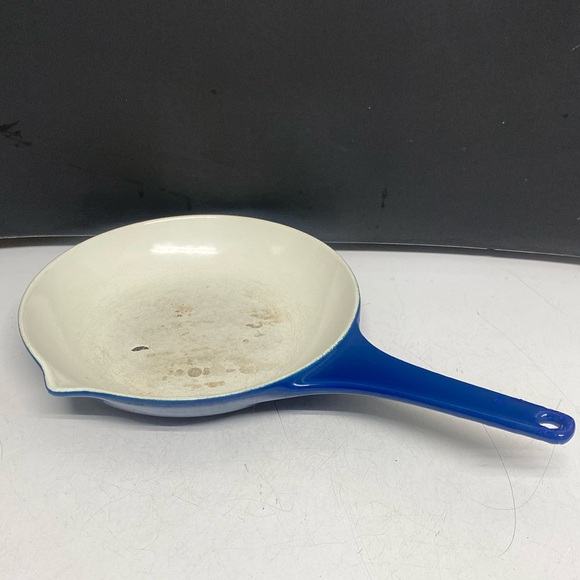 Copco Sauté Pan 8" Pan Skillet Cast Iron Enamel Michael Lax Denmark Blue 109E - Picture 3 of 17